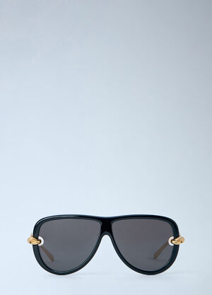 Bottega Veneta Aviator Knot Sunglasses Black bov0265010