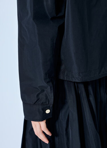 LN-CC® - Max Mara: Collared Button-Up Jacket - Black Max Mara Collared Button-Up Jacket Black max0265206