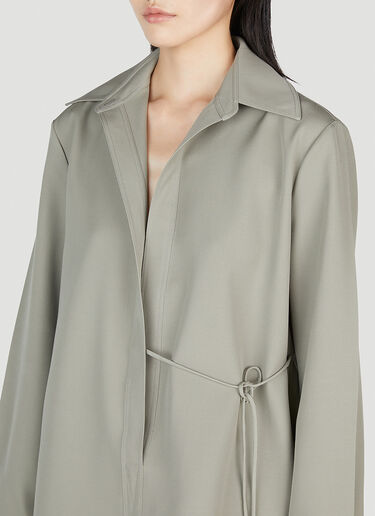 Jil Sander Self-Tie Shirt Green jil0253005