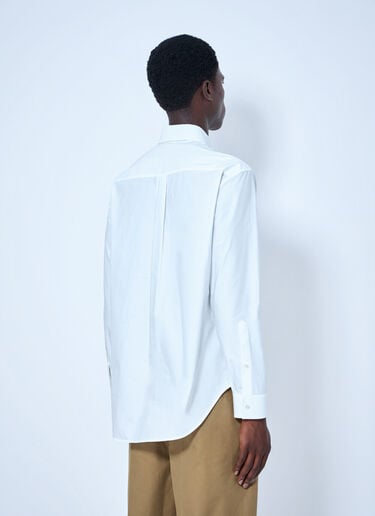 LN-CC® - Balenciaga: Cotton Poplin Shirt - White Balenciaga Cotton Poplin Shirt White bal0165012