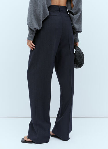 Sportmax 울 테일러드 팬츠 블루 spx0254006
