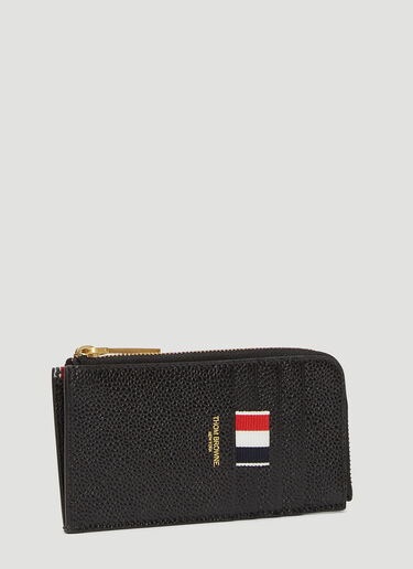 Thom Browne HALF ZIP HOLDER Black thb0132038