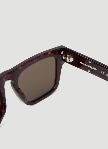 Alexander McQueen Square Sunglasses Brown amq0152042