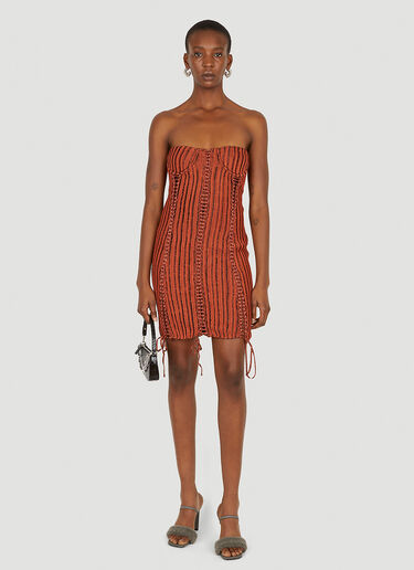 Expandable Bustier Dress Isa Boulder Expandable Bustier Dress Orange isa0250007