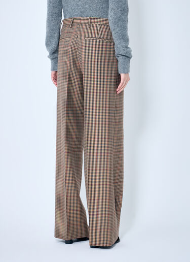 Dries Van Noten Porter Check Pants Brown dvn0258008