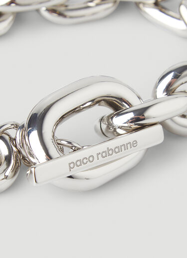 Rabanne XL Link Necklace Silver pac0248026