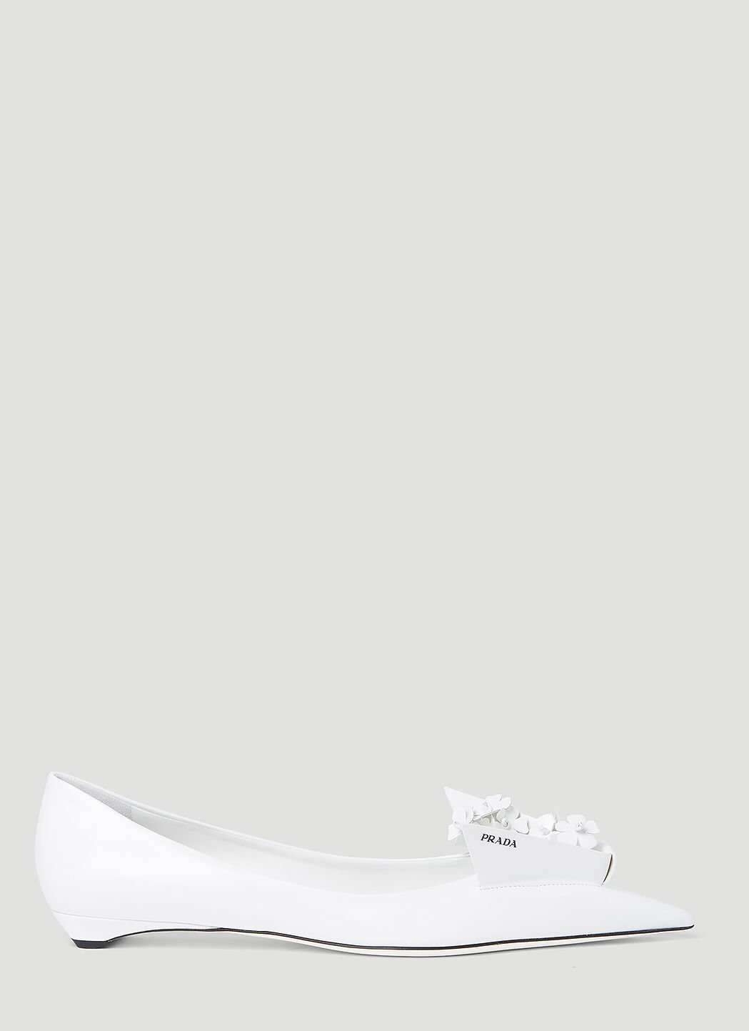 Prada white flats deals