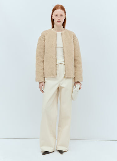 Max Mara 와이드 레그 진 크림 max0255024