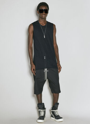 Rick Owens Raw Edge Tank Top Black ric0155020