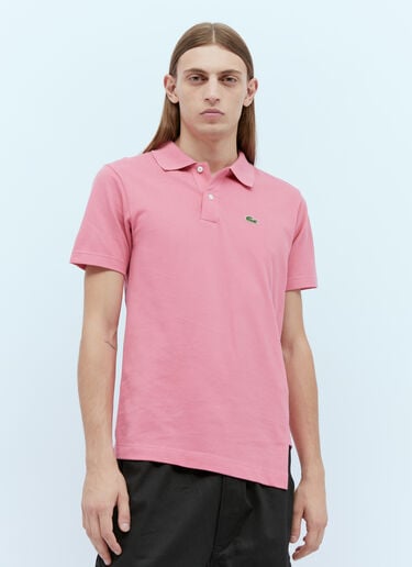 Comme des Garçons SHIRT x Lacoste Logo Embroidery Twisted Polo Shirt Pink cdg0154002