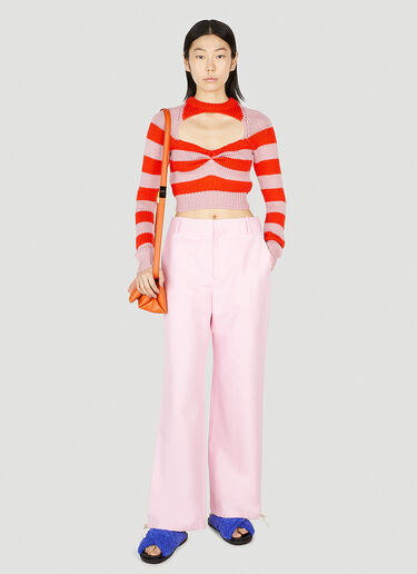 Marni Straight Leg Drawstring Pants Pink mni0251016