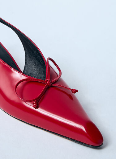 Jacquemus Les Slingbacks Cubisto B Kitten Heels Red jac0260045