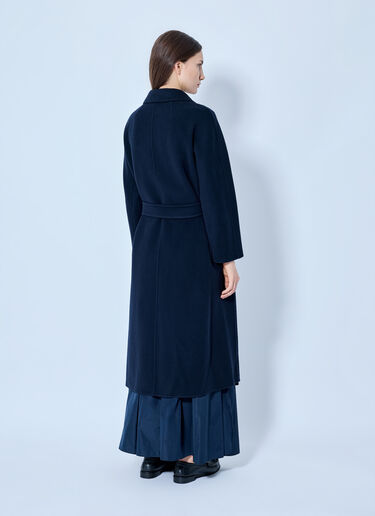 Max Mara Wrap-Around Wool Coat Navy max0265220
