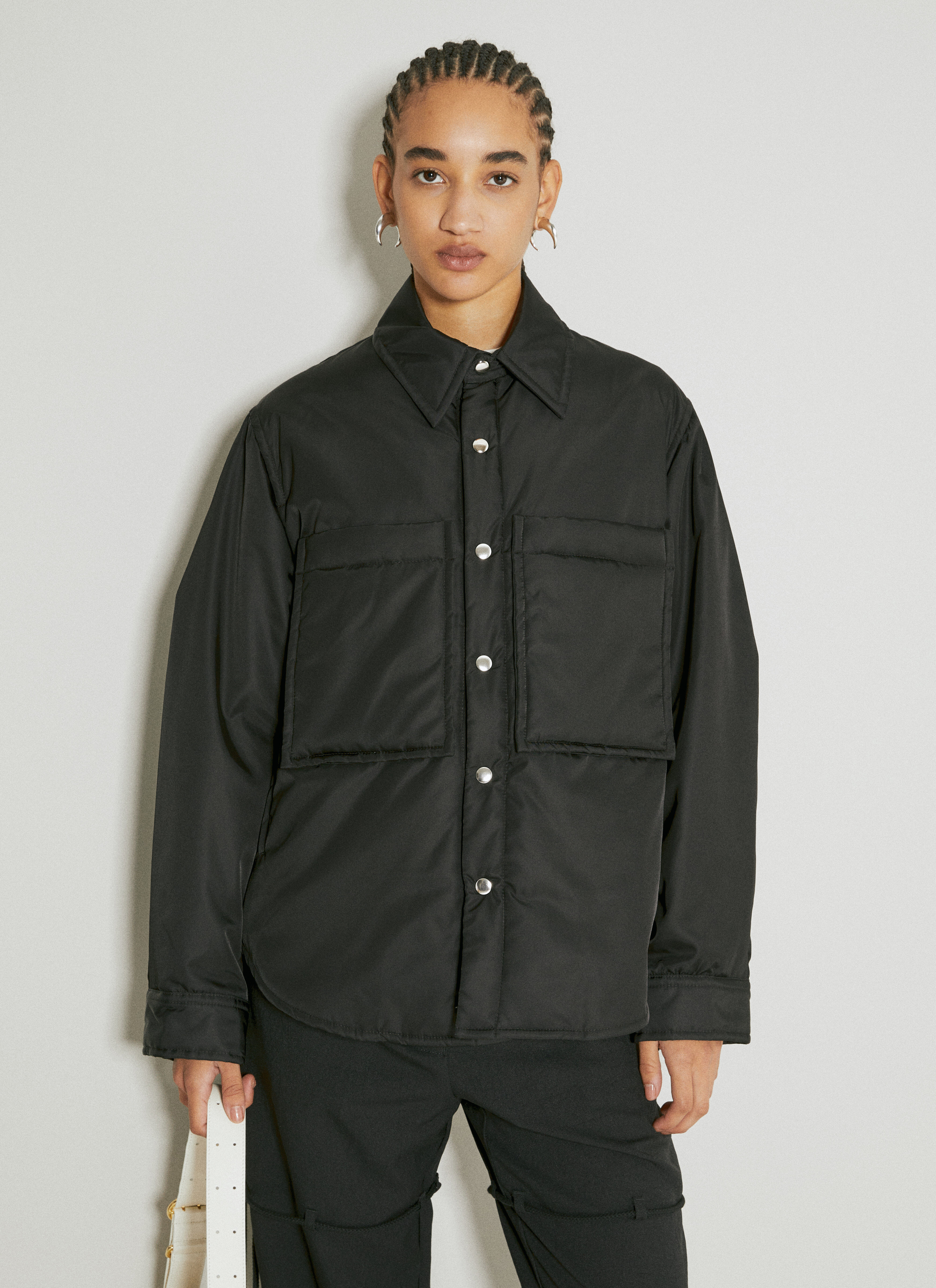 Song for the Mute Padded Cocoon Jacket Black sfm0256005