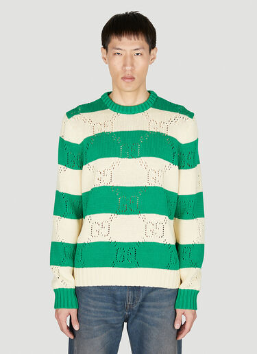 Gucci Striped Sweater Green guc0152047
