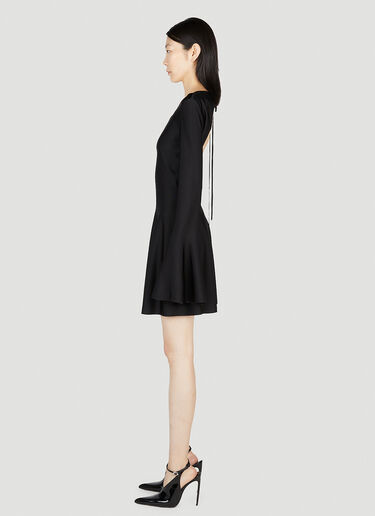 Saint Laurent Skater Dress Black sla0251028