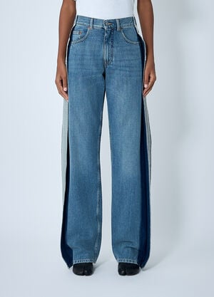 MM6 Maison Margiela Contrast Panel Jeans Blue mmm0262006