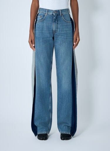 Contrast Panel Jeans MM6 Maison Margiela Contrast Panel Jeans Blue mmm0262006