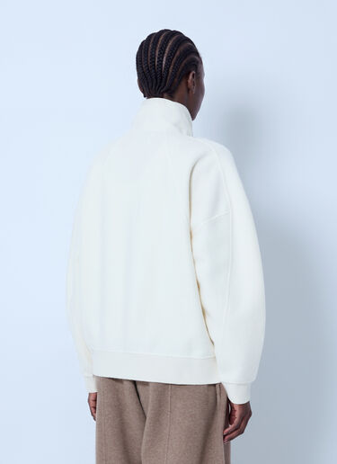LN-CC® - Max Mara: Raglan Sleeve High-Neck Pullover - White Max Mara Raglan Sleeve High-Neck Pullover White max0266054