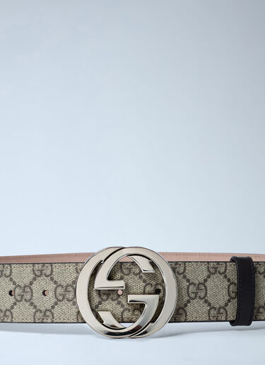 GG Supreme Monogram Buckle Belt Gucci GG Supreme Monogram Buckle Belt Beige guc0131030