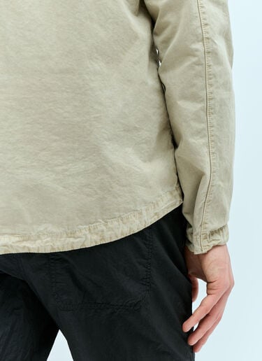 Stone Island Logo Patch Overshirt Beige sto0156048