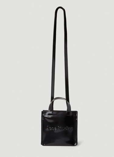 Acne Studios Logo Shopper Mini Tote Bag Black acn0352001