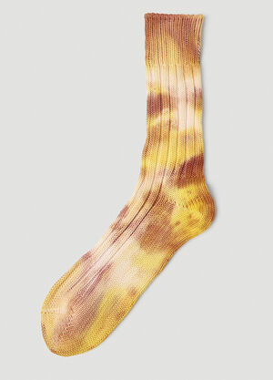 Stain Shade x Decka Socks Tie Dye Socks Yellow ssd0351004