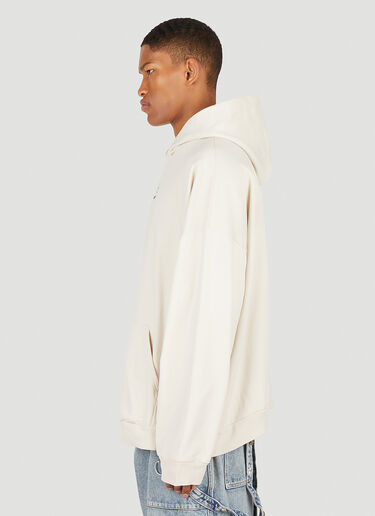 Balenciaga Logo Hooded Sweatshirt White bal0147059