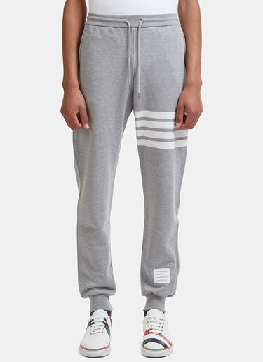 4 Bar Jersey Track Pants Thom Browne 4 Bar Jersey Track Pants Light Grey thb0125022