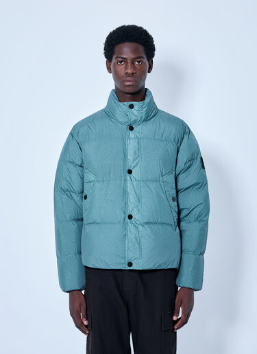 LN-CC® - Stone Island: Puffer Jacket - Blue Stone Island Puffer Jacket Blue sto0165060