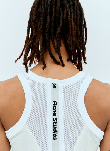 Acne Studios Logo Patch Tank Top White acn0156008