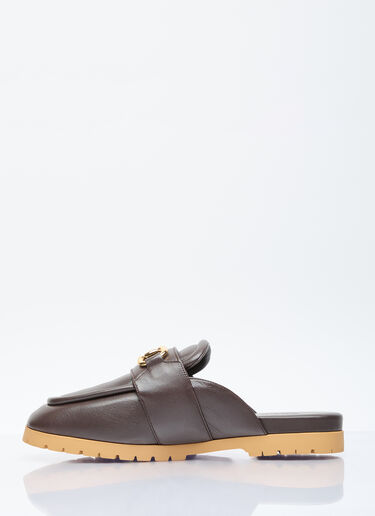 马衔扣穆勒鞋  Gucci 马衔扣穆勒鞋  棕色 guc0155074