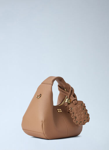 GANNI Hobo Mini Handbag Beige gan0265049