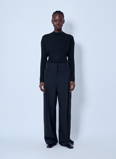 LN-CC® - Sportmax: Girino Wool Pants - Black Sportmax Girino Wool Pants Black spx0266020