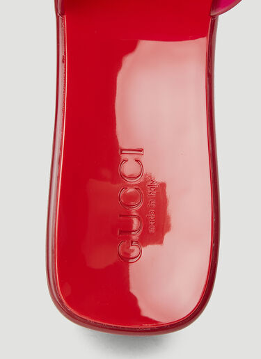 Gucci Rubber Mules Red guc0245093