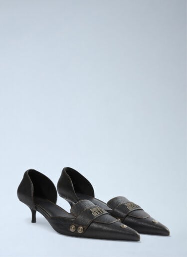 Miss Sixty x KNWLS Logo Hardware Heels Black msk0263012