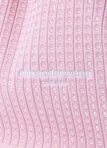Alexander Wang Small Ryan Rhinestone Handbag Pink awg0260012