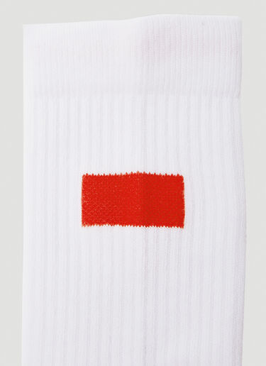 424 Logo Intarsia Socks White ftf0150014