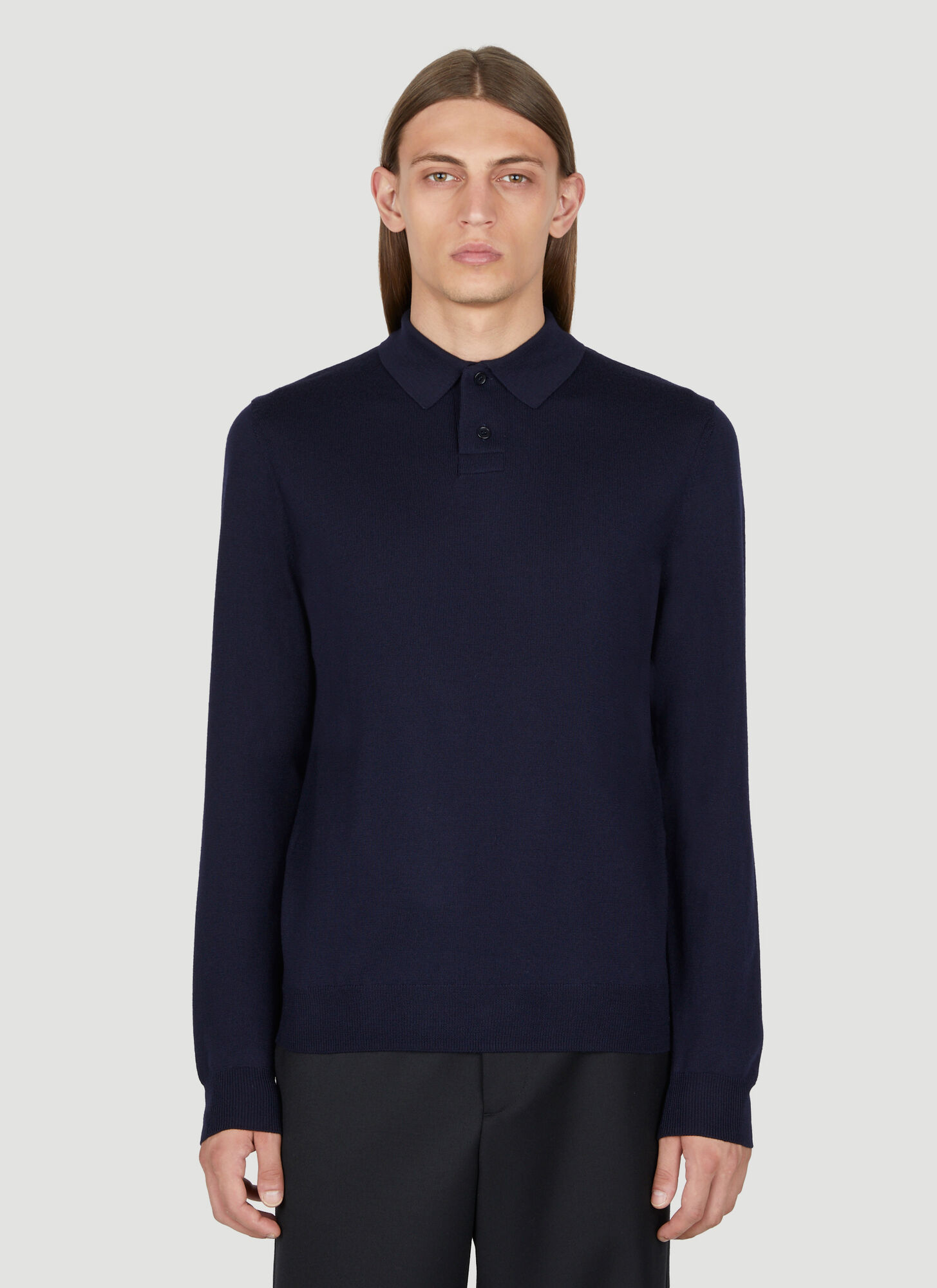 Apc Jerry Polo Sweater In Blue