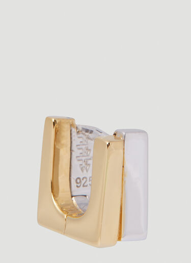 Step Huggies Duo Earrings Tom Wood Step Huggies Duo Earrings Silver tmw0351016