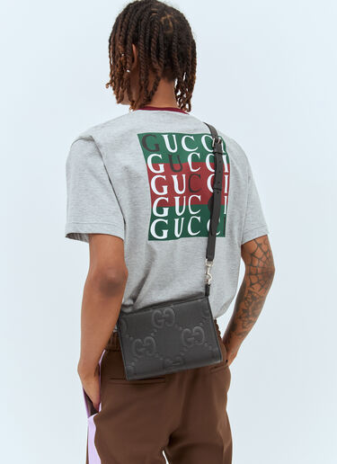 Gucci Jumbo GG 迷你斜挎包 黑色 guc0157084