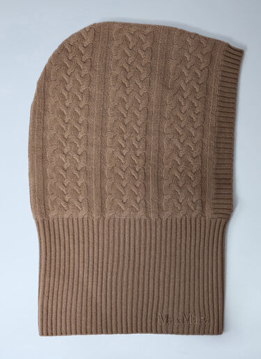 Logo Motif Balaclave Max Mara Logo Motif Balaclave Camel max0262036
