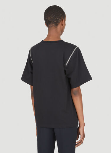 Alexander McQueen Zip Shoulder T-Shirt Black amq0247009
