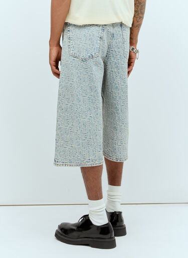 Monogram Denim Bermuda Shorts Acne Studios Monogram Denim Bermuda Shorts Blue acn0156013