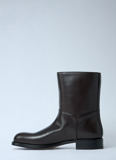 Leather Nobilis Boots The Row Leather Nobilis Boots Brown row0160018