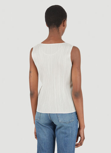 Pleats Please Issey Miyake Scoop Neck Top Grey plp0246018