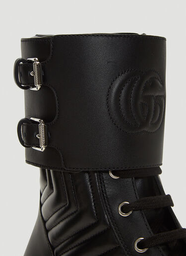 Gucci Frances Leather Boots   Black guc0241074