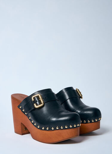 Chloé Jeannete Wedge Clogs Black chl0259030