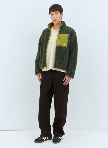 Stüssy Reversible Fleece Jacket Green sts0158012