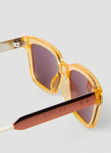 Gucci Translucent Square Sunglasses Orange guc0145157